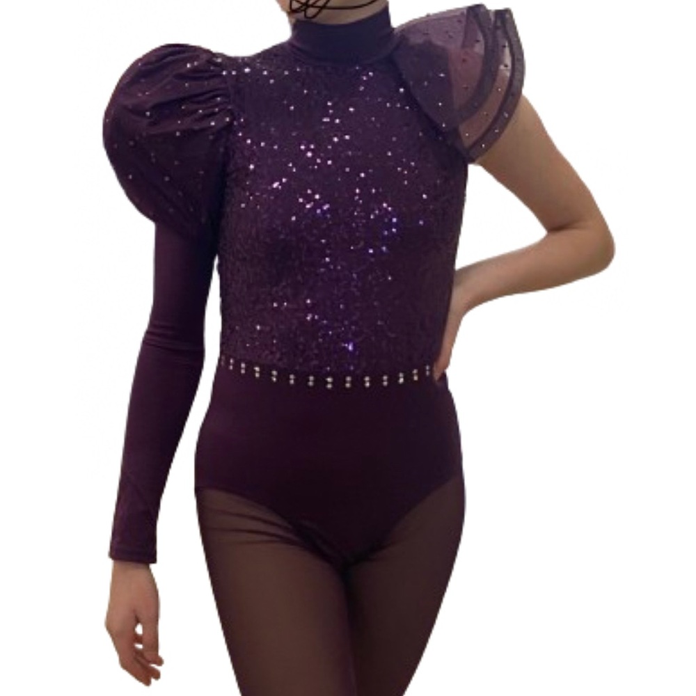 dance costume burgundy size small ladies